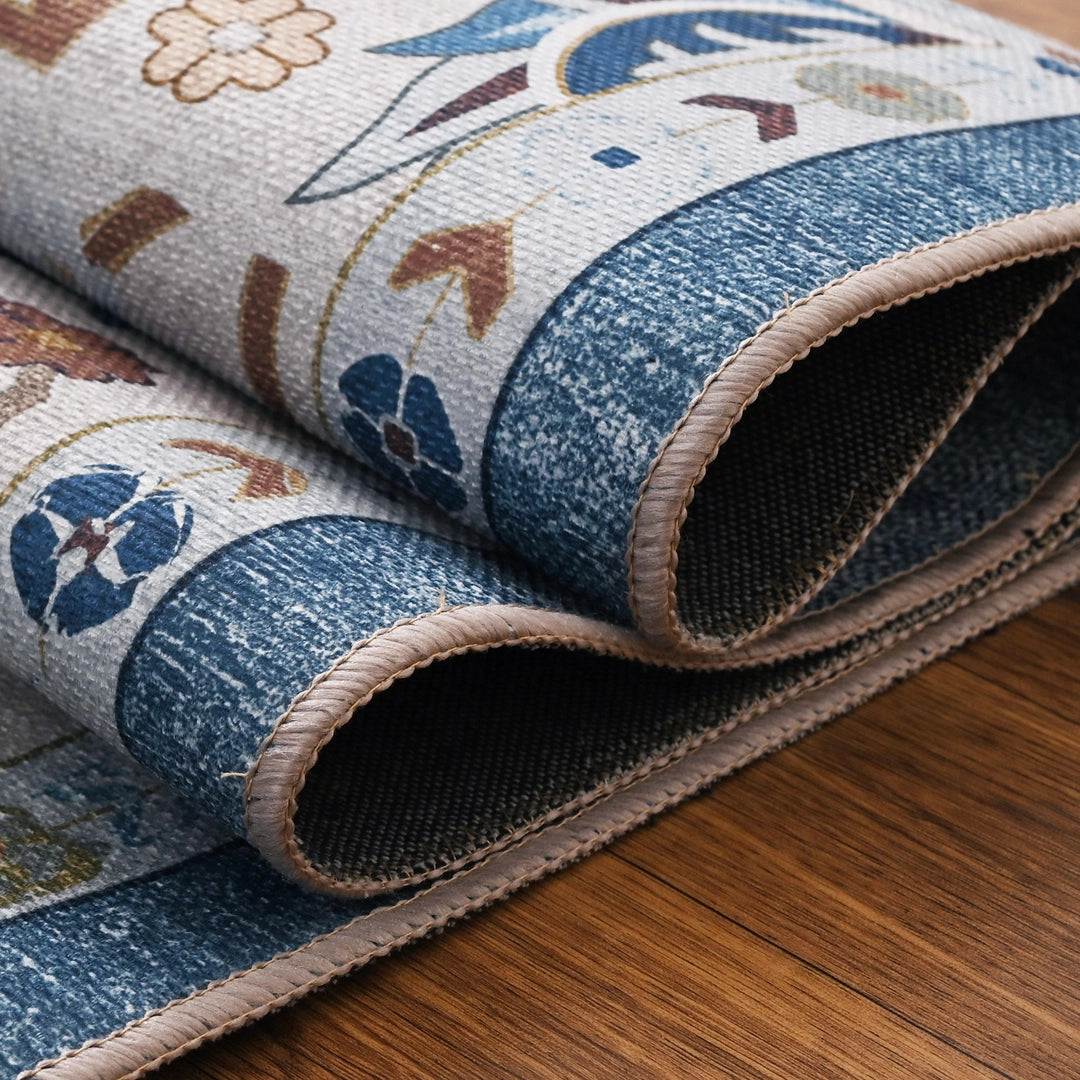 Floral Blue Classic Rug