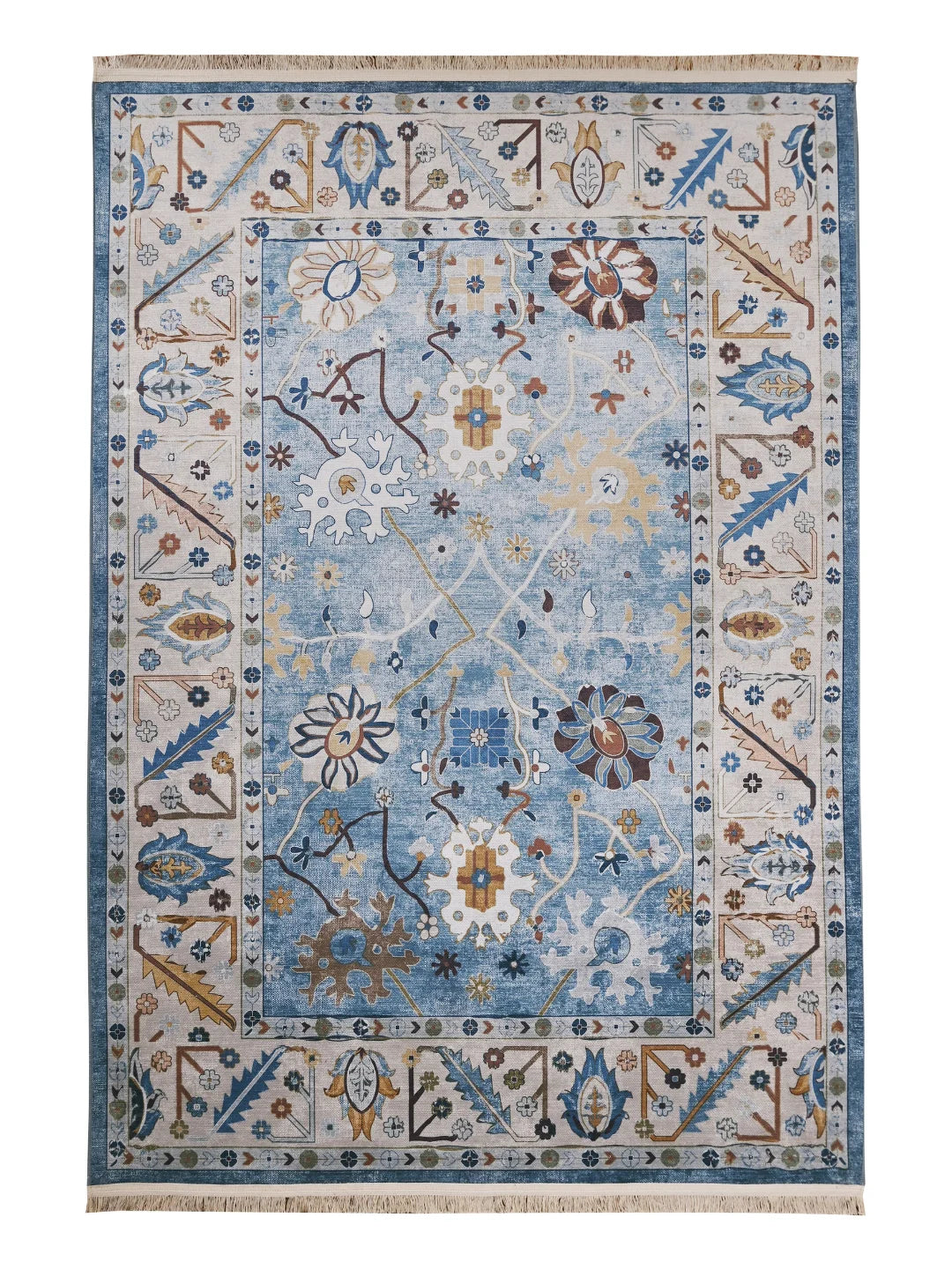 Floral Blue Classic Rug
