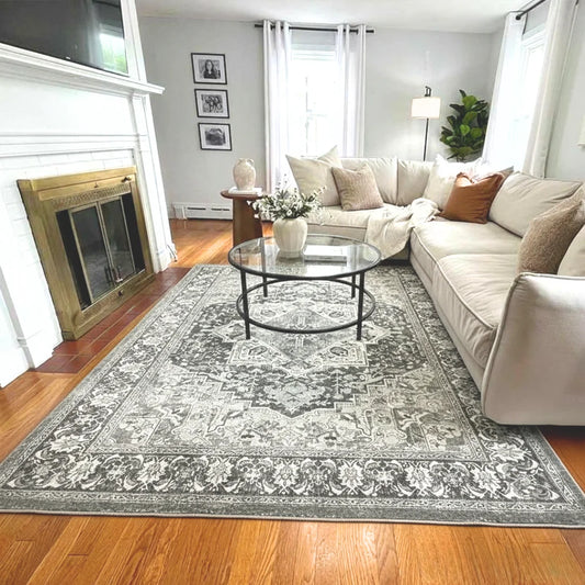 Yamaziot Gray Faded Rug