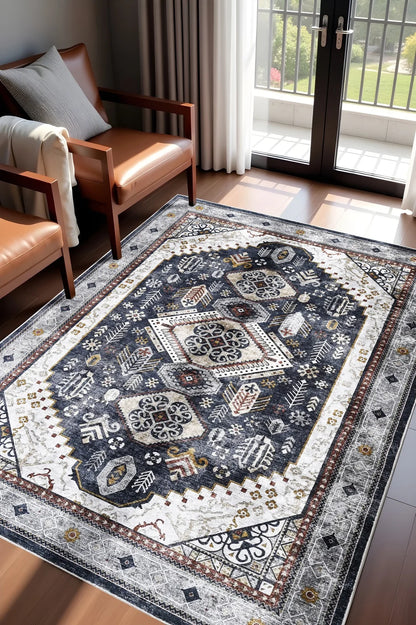 Liora Cream & Indigo Rug