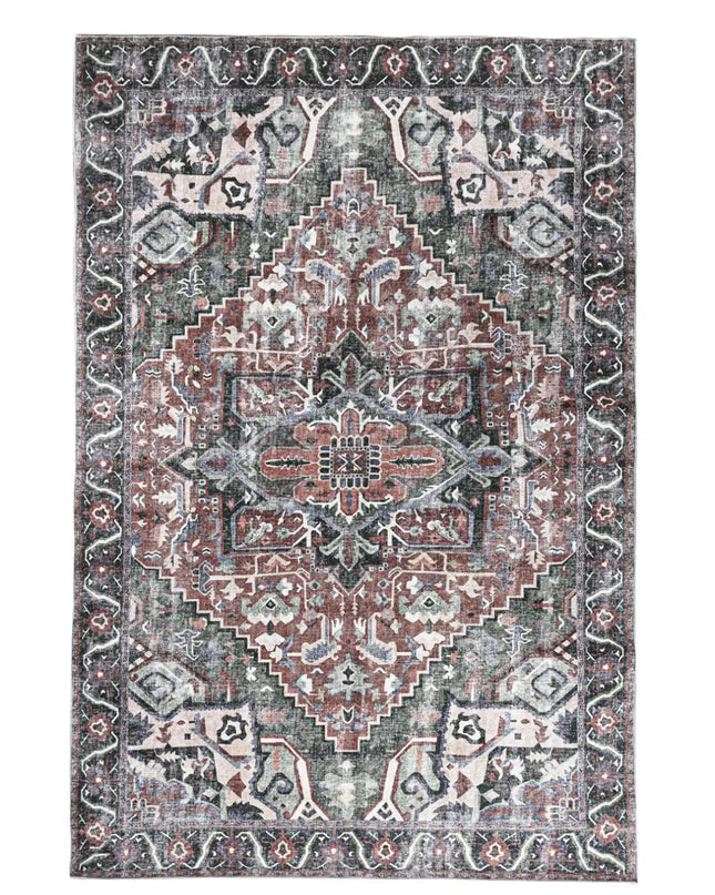 Distressed Persian Heriz Rug