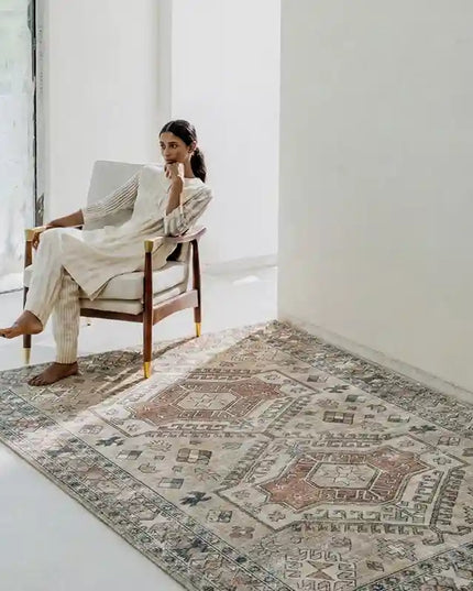 Pebble Mosaic Chenille Rug