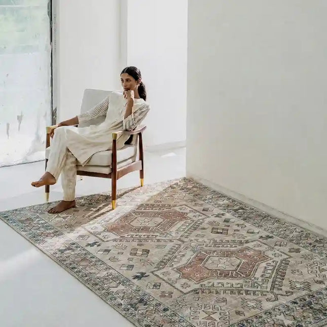 Pebble Mosaic Chenille Rug