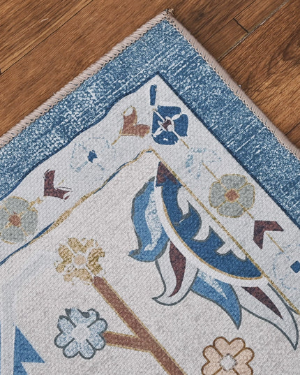 Floral Blue Classic Rug