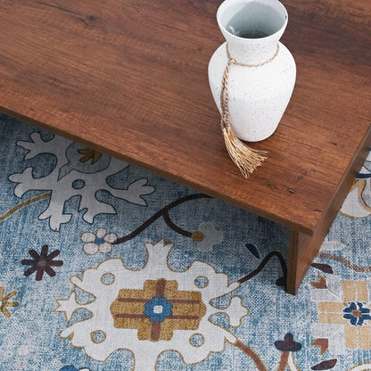Floral Blue Classic Rug