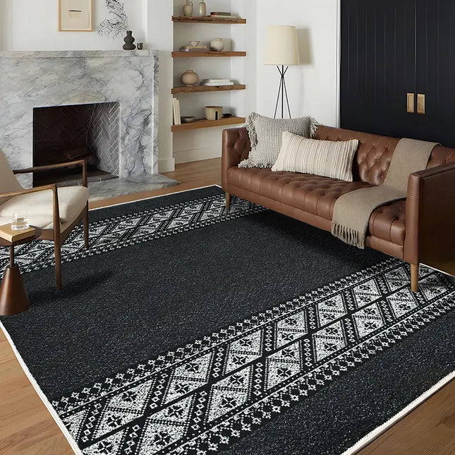 Black Stripe Rug