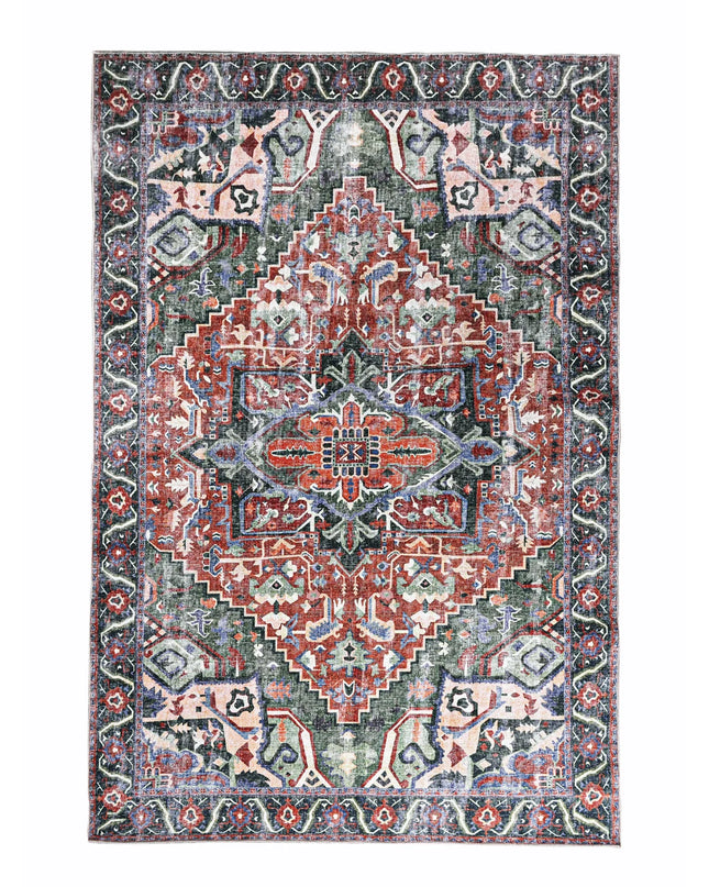 Distressed Persian Heriz Rug