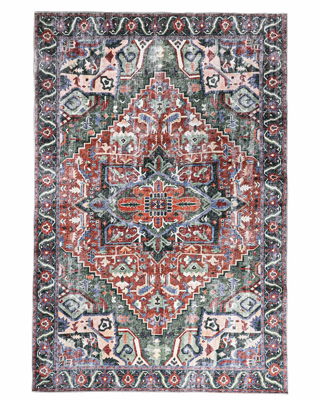 Distressed Persian Heriz Rug