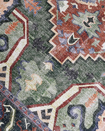 Distressed Persian Heriz Rug