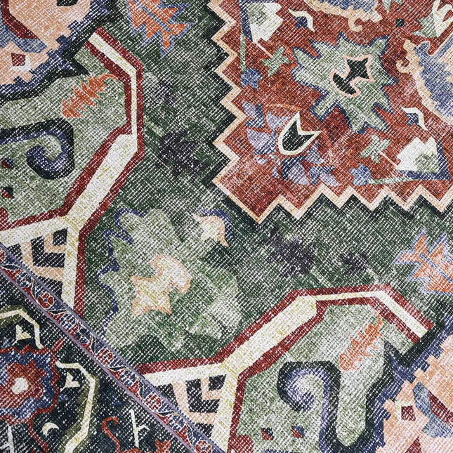 Distressed Persian Heriz Rug