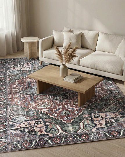 Distressed Persian Heriz Rug