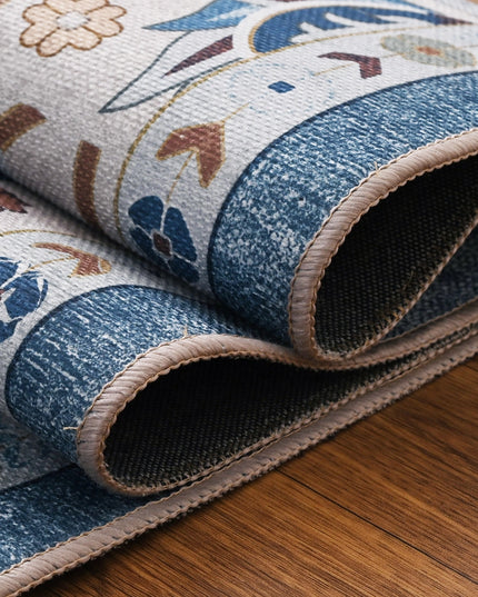 Floral Blue Classic Rug