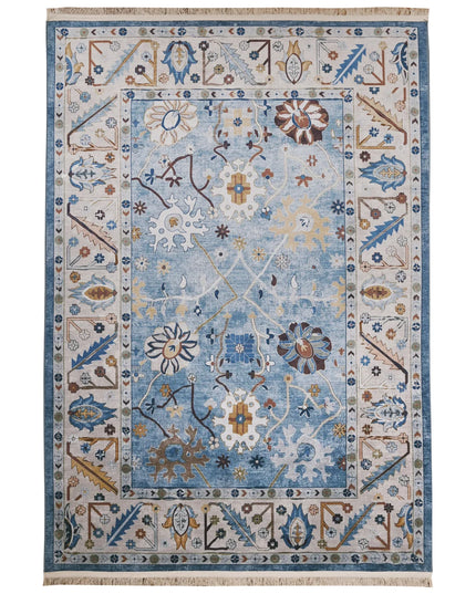Floral Blue Classic Rug