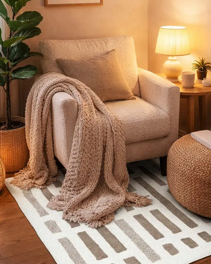 Striped Atelier Plushy Rug