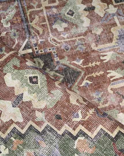 Distressed Persian Heriz Rug