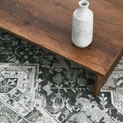 Yamaziot Gray Faded Rug