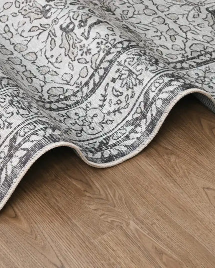 Mocha Filigree Chenille Rug