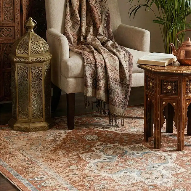 Terracotta Artisan Chenille Rug