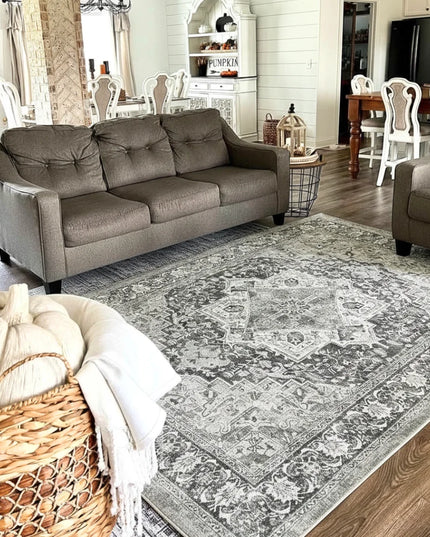 Yamaziot Gray Faded Rug