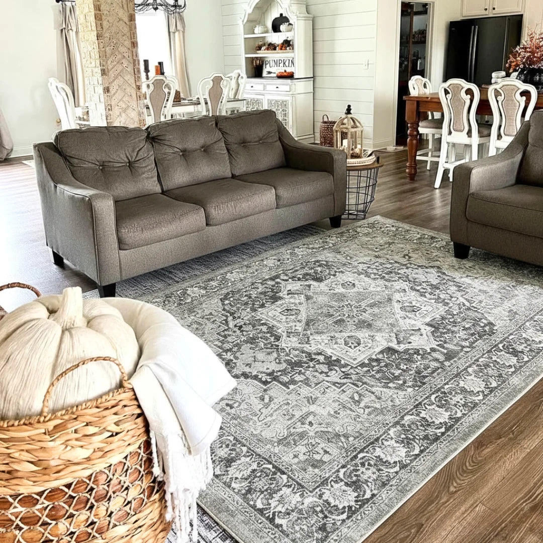 Yamaziot Gray Faded Rug